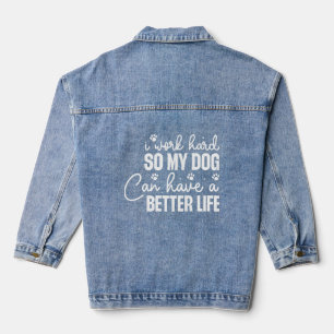Veste En Jean Fantaisie Amateurs de Chien Chemise - Travailler d