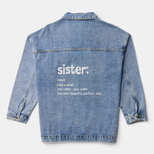 Veste En Jean Fantastique Soeur Définition Drôle Vêtements de Mè