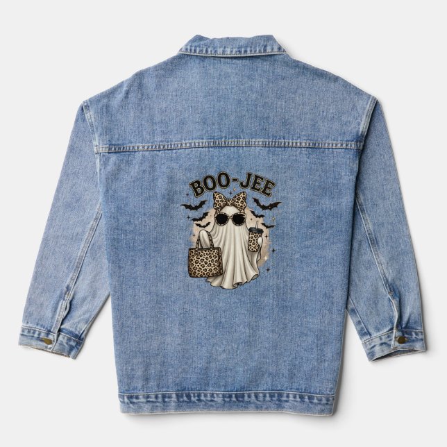 Veste en jean fantôme léopard Boo-Jee (Verso)