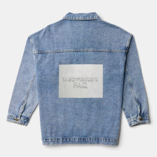 Veste En Jean FAQ Webmasters