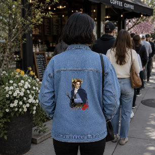 Veste En Jean Faune cornu Fae Fantastique