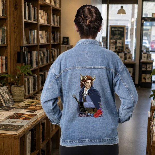 Veste En Jean Faune cornu Fae Fantastique  (Créateur téléchargé)