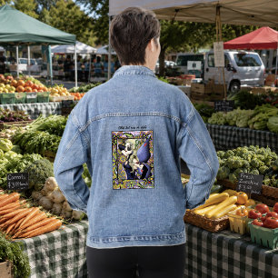 Veste En Jean Fée Blonde Art Nouveau Fantastique Élégance Gothiq