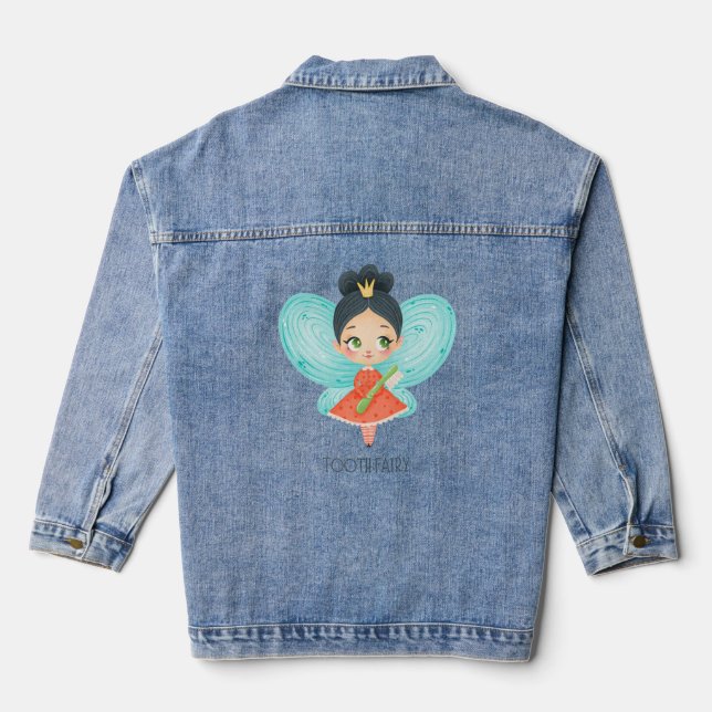 Veste En Jean Fée de dent bébé (Verso)