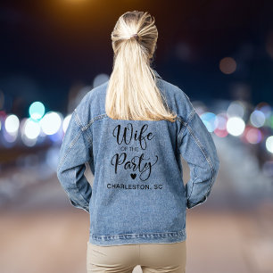 Veste En Jean Femme de la fête Charleston enterrement de vie de