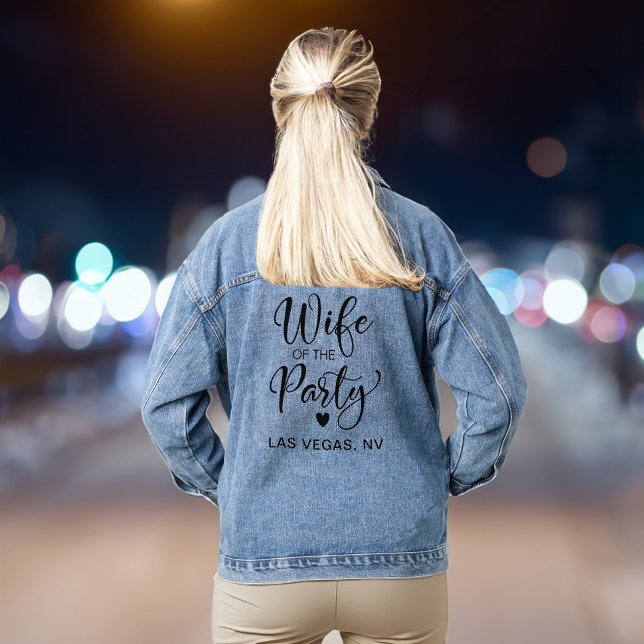 Veste En Jean Femme De La Fête Las Vegas Bachelorette Party (Celebrate your last fling before the ring in style & add some flair to your bachelorette party look)