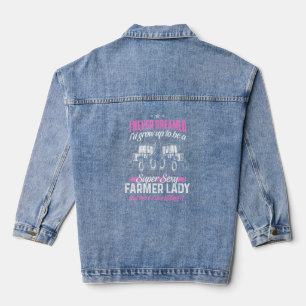 Veste En Jean Femme Fermière D'Un Rancher Fermier _3