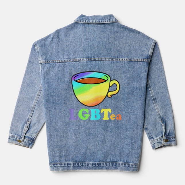 Veste En Jean Femme Lgbtea Surprise Pour Lesbiennes Lgbtq (Verso)