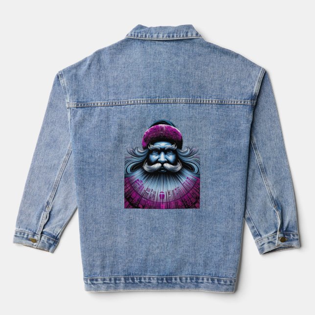 Veste En Jean Femmes de Père Noël moderne (Verso)