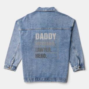 Veste En Jean Fête des pères Héros de l'avocat de papa mari