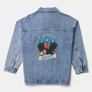 Veste En Jean Fête nationale du Nevada de Reno City