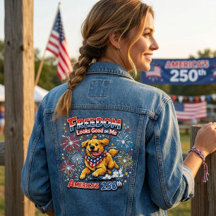 Veste En Jean Feux d'artifice pour le 250e anniversaire du Golde
