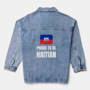 Veste En Jean Fier d'être haïtien