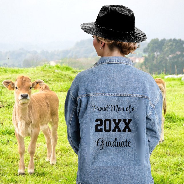 Veste En Jean Fier maman d'un 20XX Graduate (Créateur téléchargé)