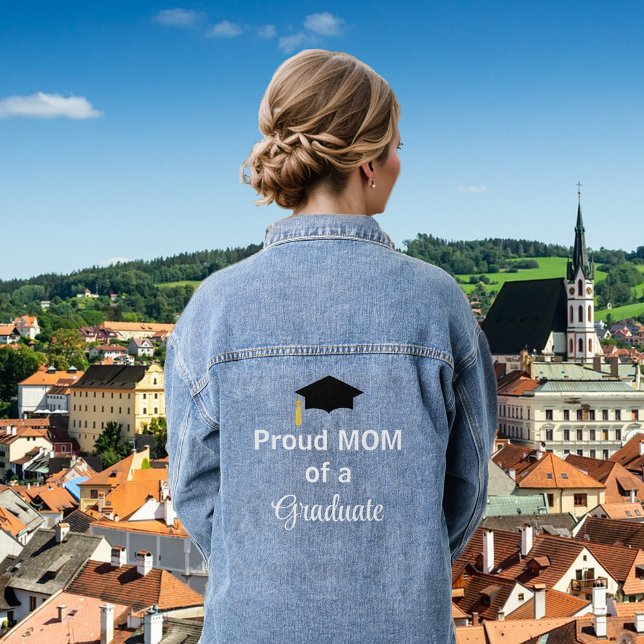 Veste En Jean Fier maman d'un diplômé (Créateur téléchargé)