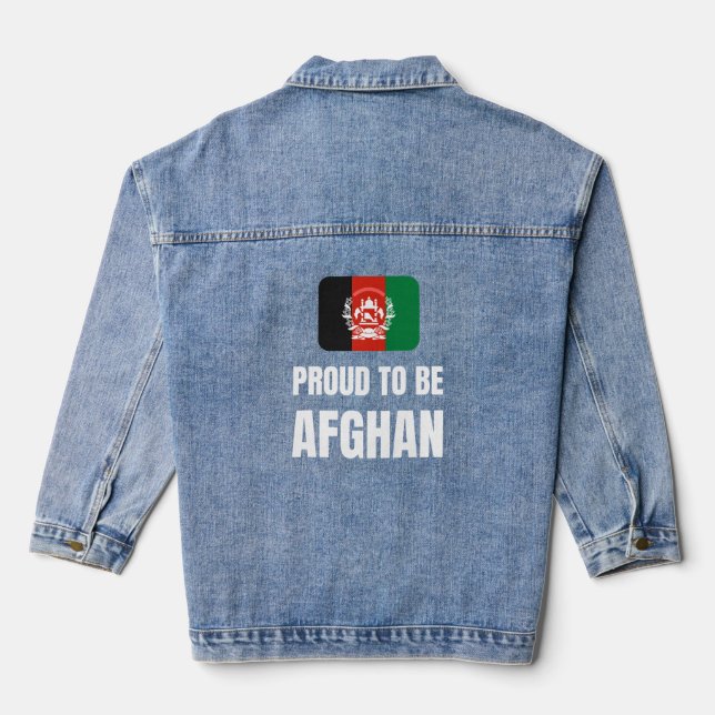 Veste En Jean Fière d'être afghane (Verso)