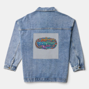 Veste En Jean Fierté d'un héritage vivant – T-Shirt de fierté cu