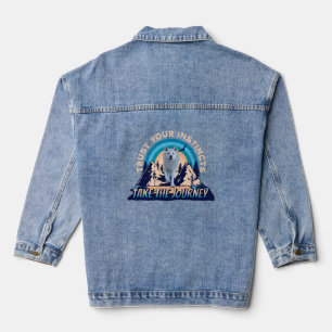 Veste En Jean Fiez-vous à vos instincts Loup arctique