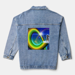 Veste En Jean Figure de mystère au Stargate interdimensionnel