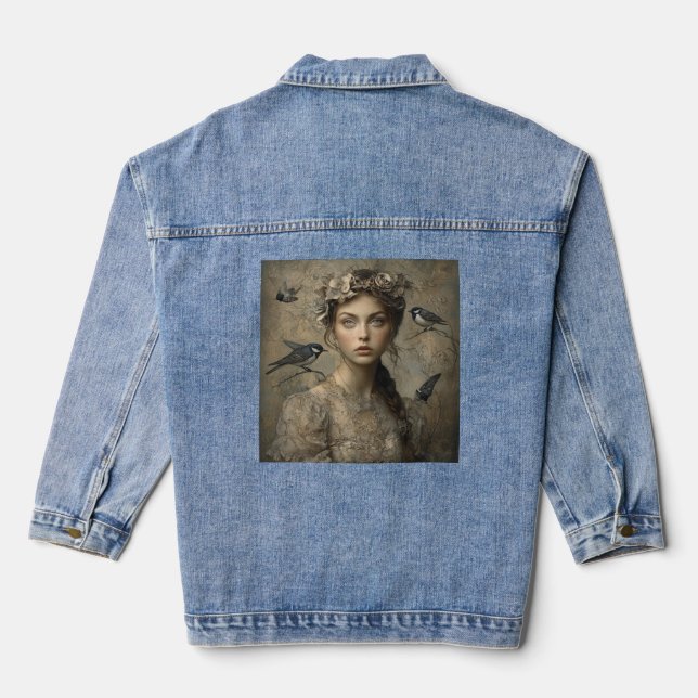 Veste En Jean fille vintage (Verso)
