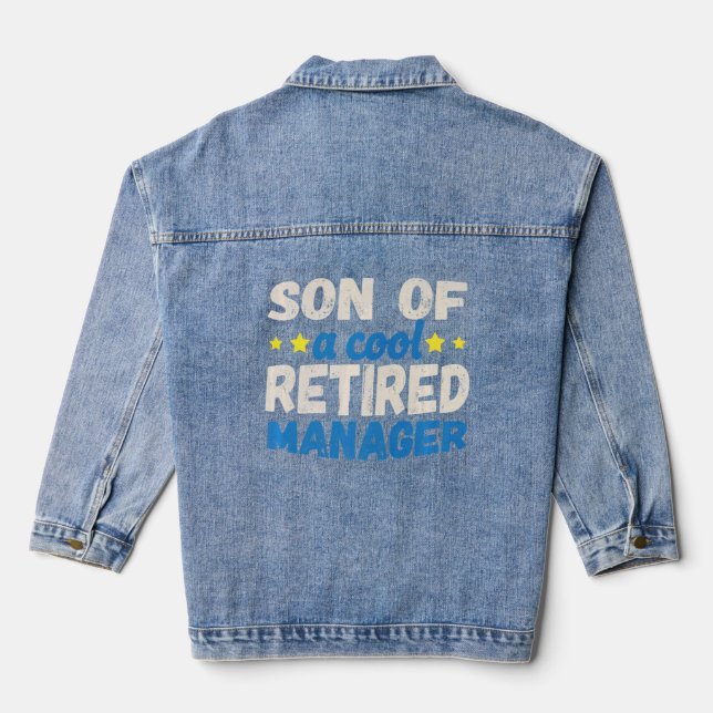 Veste En Jean Fils d'un Cool à la retraite (Verso)