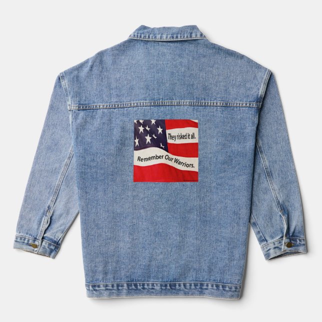 Veste en jean Flag Warriors (Verso)