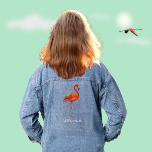 Veste En Jean Flamant rose