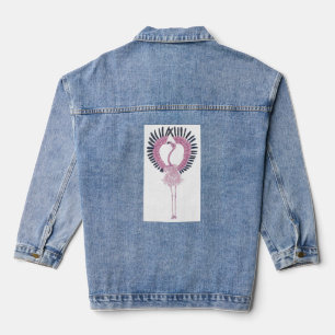 Veste En Jean Flamant rose rose en pochette de ballet
