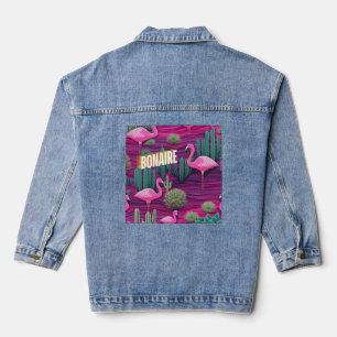 Veste En Jean Flamants roses de Bonaire