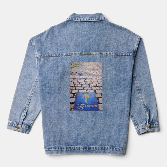 Veste En Jean Flèche jaune (Verso)