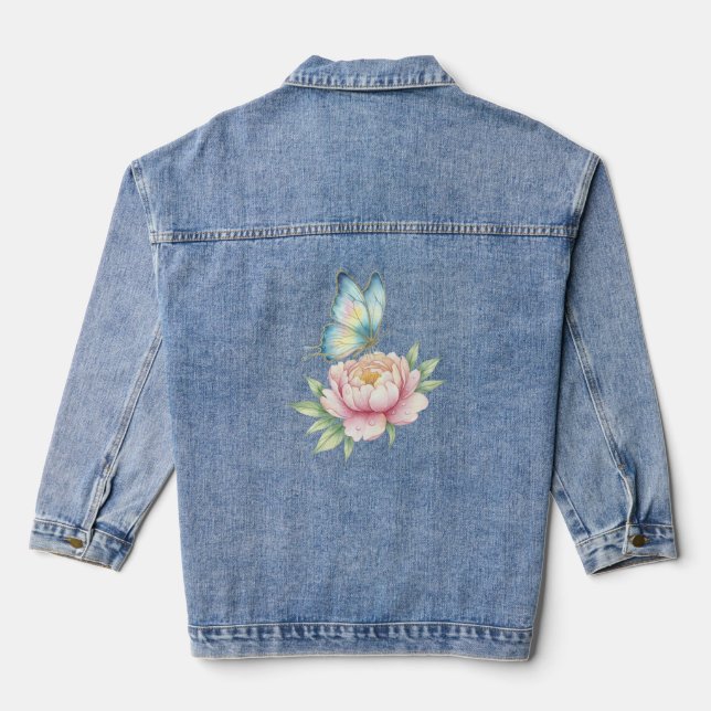 Veste En Jean Fleur (Verso)