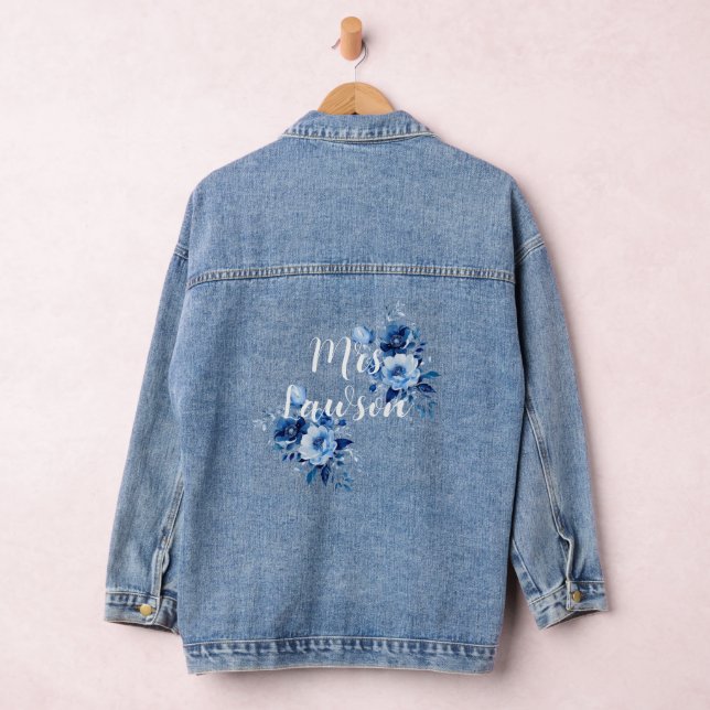 Veste En Jean Fleurs de Blue Bridal Mme Design (Hangar)