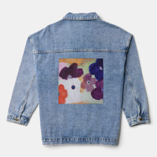 Veste En Jean Fleurs de printemps de l'anémone
