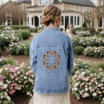 Veste En Jean Fleurs d'or Pierre rouge La mariée<br><div class="desc">Belles Fleurs Dorées Pierre rouge La Mariage mariée Veste Denim</div>