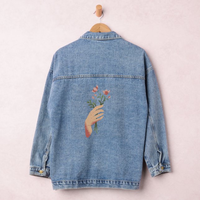 Veste En Jean Fleurs en main (Hangar)