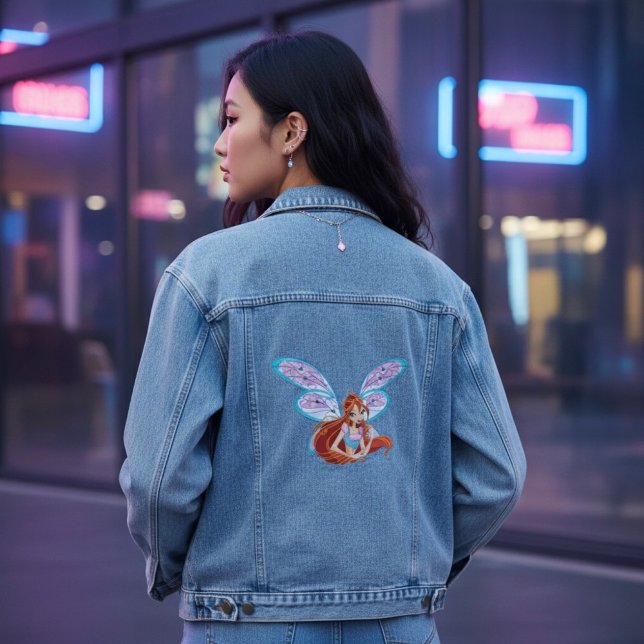 Veste En Jean Floraison (Créateur téléchargé)