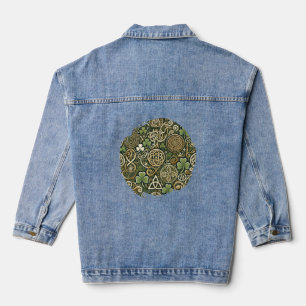 Veste En Jean Floraison Celtique
