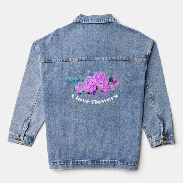 Veste En Jean Floral Dee (Verso)