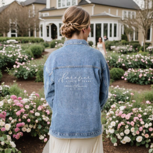 Veste En Jean Forever Commence Aujourd'Hui Mariage Personnalisé