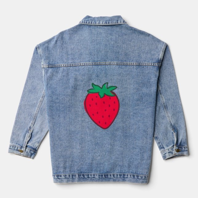 Veste En Jean Fraise (Verso)