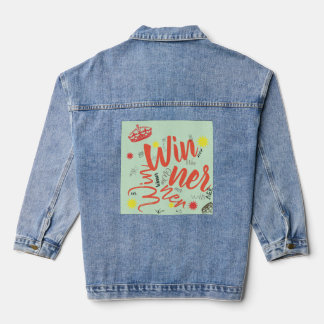Veste En Jean Funky Gagnant Mot Couronne Star