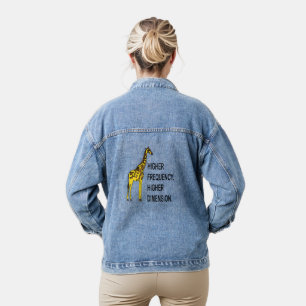 Veste En Jean Funny Giraffe Pun