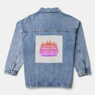 Veste En Jean Funny Now Entering I Wishabish Woods Forest Audaci