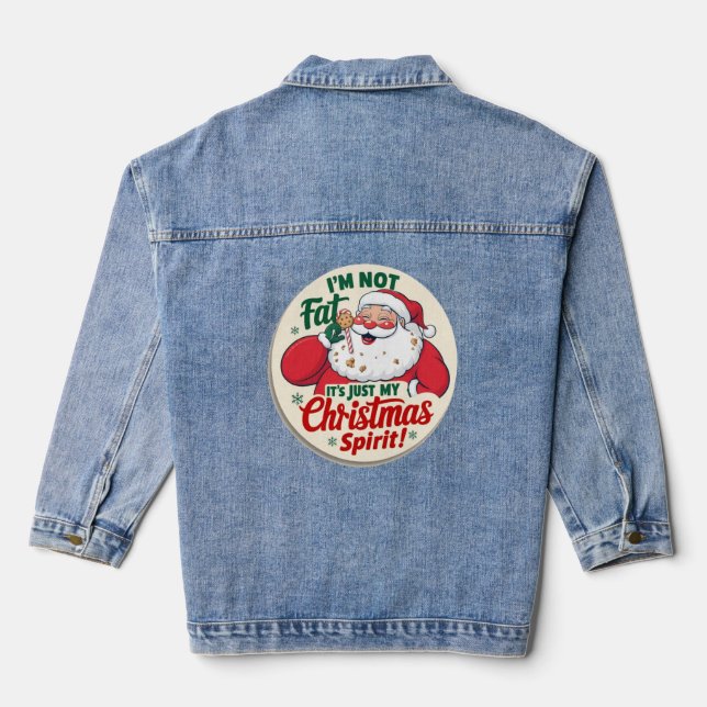 Veste En Jean Funny Père Noël (Verso)
