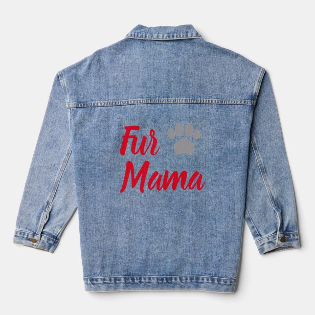 Veste En Jean Fur Mama (Verso)