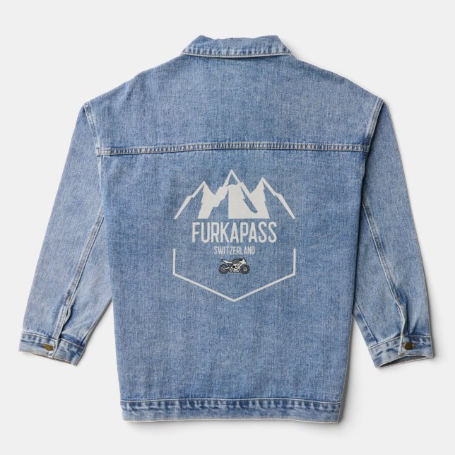 Veste En Jean Furka Pass Suisse (Verso)