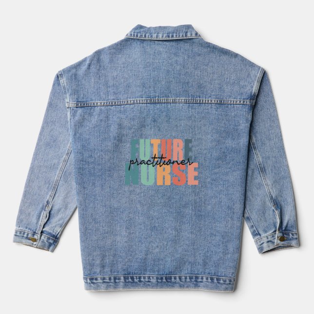 Veste En Jean Futur infirmier praticien - NP (Verso)