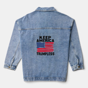 Veste En Jean Garder l'amérique trumpless denim jacket