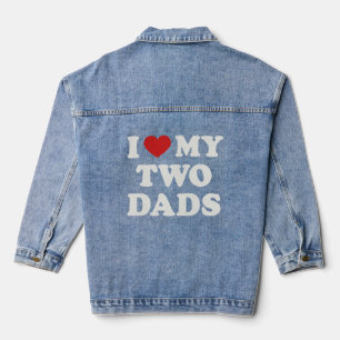 Veste En Jean Gay Papa Aime mes deux papas Pride Fils Fille