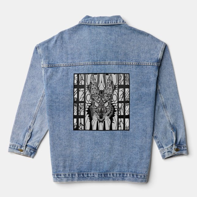 Veste En Jean Geometric Canine (Verso)